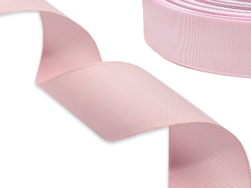 Таффетная лента с тканным краем розовая