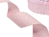 Таффетная лента с тканным краем розовая - купить