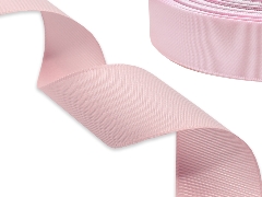 Таффетная лента с тканным краем розовая - купить
