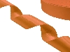 Сатиновая лента двухсторонняя c тканым краем оранжевая - купить