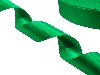 Сатиновая лента двухсторонняя c тканым краем папоротник-зеленая - купить