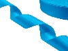 Сатиновая лента двухсторонняя c тканым краем светло-синяя - купить